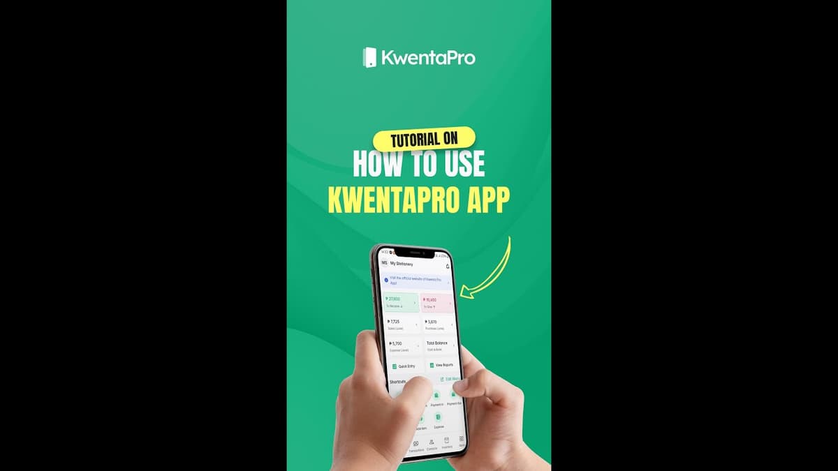 How to use KwentaPro App?