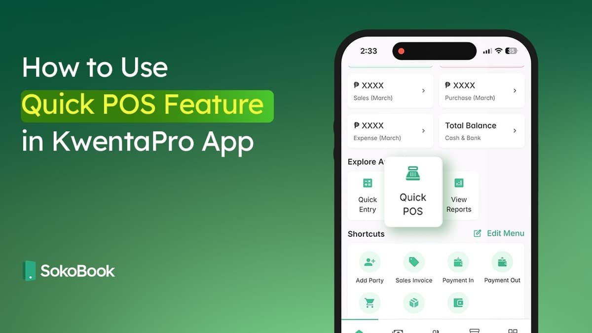How to Use Quick POS in KwentaPro?